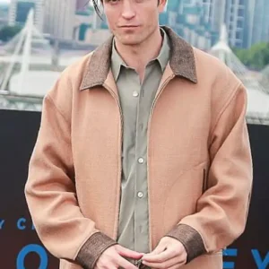 Robert Pattinson THE ODYSSEY Photocall London 2026 Tan Brown Jacket For Men and Women