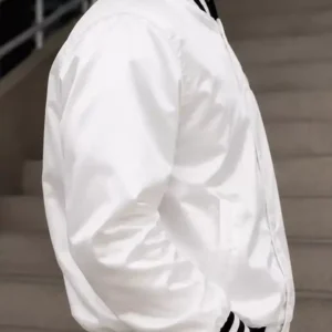 Ronaldo CR7 White Bomber Jacket