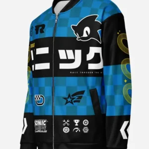 Sega Varsity Jacket Inspired by Sonic The Hedgehog Blue Bomber Jacket Sale