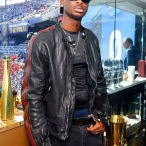 Shai Gilgeous-Alexander NYC 2026 Black Racing Leather Jacket