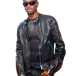 Shai Gilgeous-Alexander NYC 2026 Black Racing Leather Jacket Sale