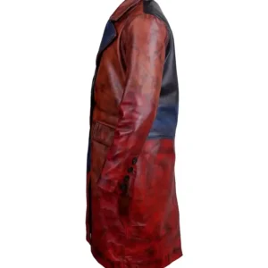 Shop Alicia Keys American Idol Season 24 Multicolor Shaded Leather Long Coat