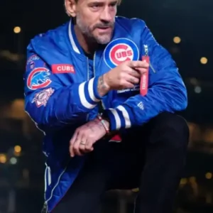 Shop CM Punk Second City Chicago Cubs Blue Saint Jacket