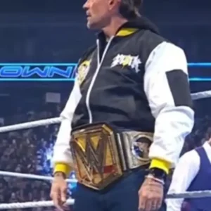 Shop CM Punk WWE SmackDown Black and White Nexus Hooded Bomber Jacket