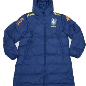 Shop Carlo Ancelotti FIFA World Cup 2026 Team Brazilian Carlo Ancelotti Blue Hooded Coat