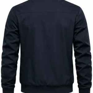 Shop Christian Fuchs Newport County Navy Blue Bomber Jacket
