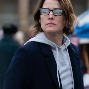 Shop Cobie Smulders TV Series Secret Invasion S01 Maria Hill Black Trench Coat