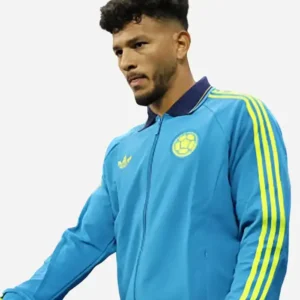 Shop Colombia FIFA World Cup 2026 National Team Blue Anthem Jacket