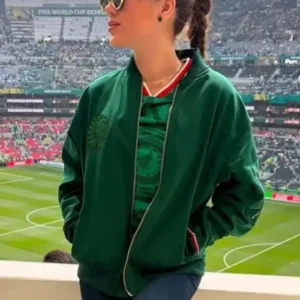 Shop Fernanda Gómez FIFA World Cup 2026 Mexico National Football Team Green Bomber Jacket