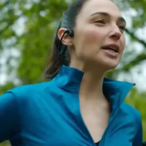 Shop Gal Gadot 2026 The Runner Movie Blue Track Jacket For Women
