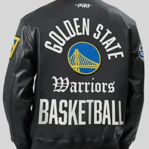 Shop Golden State Warriors Modern Originals Black Leather Jacket