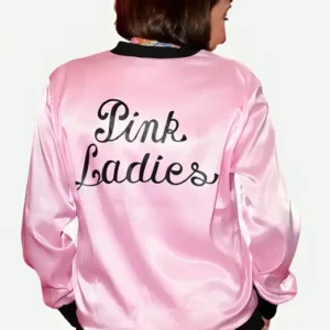 Shop Grease The Immersive Movie Musical Didi Conn Pink Ladies Satin Embroidered Jacket Sale