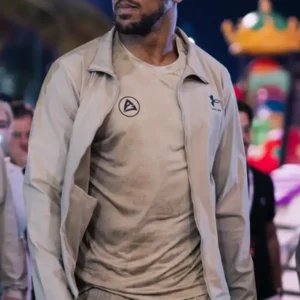 Shop Jeddah 2026 Anthony Joshua Under Armour Beige Track Jacket