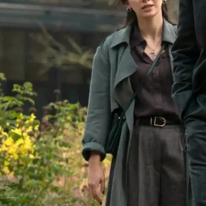 Shop Jessica Henwick TV Series SILO S03 Helen Green Trench Coat