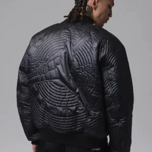 Shop Jordan Flight Black Bomber Varsity Jacket For Men and Women