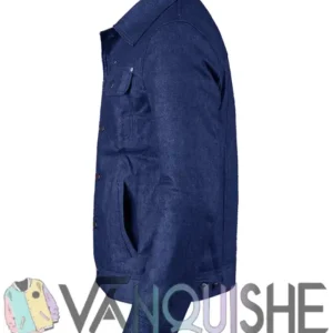 Shop Jungkook x Calvin Klein Blue Denim Jacket For Sale