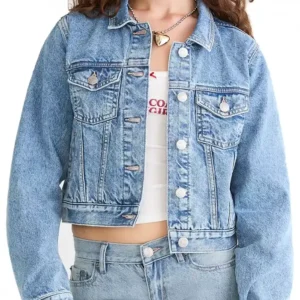 Shop Lexi Minetree TV Series Elle S01 Elle Woods Blue Jacket For Women