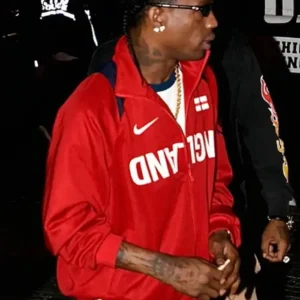Shop Raising Cane’s Party 2026 Travis Scott Nike England Red Track Jacket