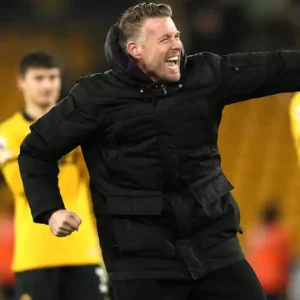 Shop Rob Edwards Wolverhampton Wanderers VS Aston Villa Black Jacket
