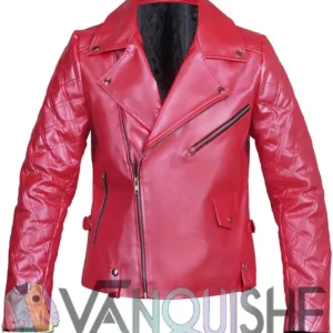 Shop Sarah Shahi TV Series Sex Life Billie Connelly Pink Biker Leather Jacket