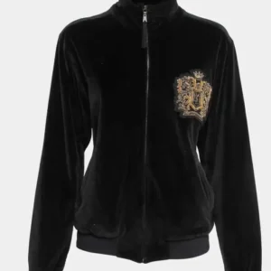 Shop Shai Gilgeous-Alexander Dallas Wings VS Toronto Tempo Match Saint Laurent Velour Black Track Jacket