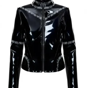 Shop The Black Cats Halloween Cosplay Cropped Leather Jacket
