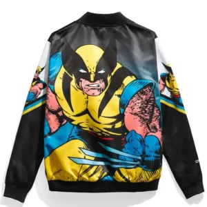 Shop Wolverine Fanimation Black Satin Jacket For Sale