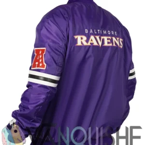 Starter Bomber Baltimore Ravens Purple Satin Jacket For Men and Women