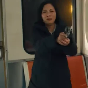 TV Series Reacher Season 04 lucy liu Black Hooded Coat Sale