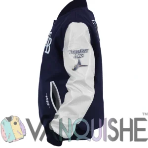 Tampa Bay Rays Wool Varsity Jacket Side Look