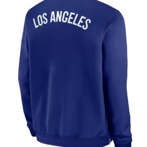 Team LA Dodgers Mark Walter Blue Bomber Jacket For Sale