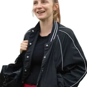 Ted Lasso S04 Faye Marsay Black Bomber Jacket