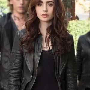 The Mortal Instruments City of Bones Lily Collins Leather Jacket