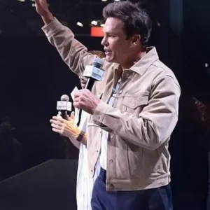 Tom Brady Fanatics Fest 2026 New York City Beige Suede Jacket Sale