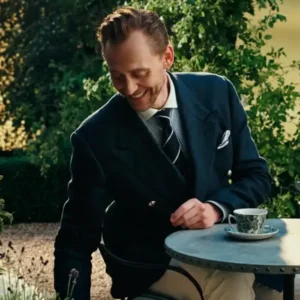 Tom Hiddleston Polo Ralph Lauren Double Breasted Navy Blue Blazer For Men 