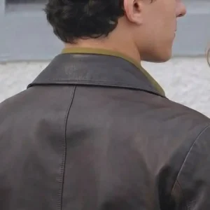 Tom Holland THE ODYSSEY Photocall London 2026 Brown leather Jacket