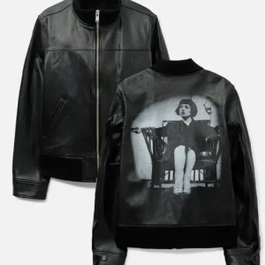 Undercover x Cindy Sherman Untitled 16 Black Leather Jacket For Sale