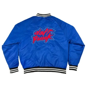 Voyager Daft Punk Blue Varsity Bomber Jacket