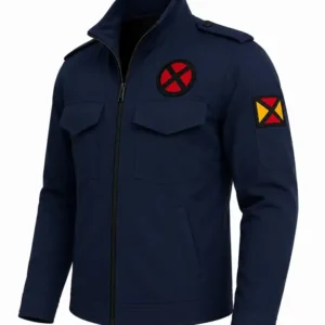 X-Men Professor X Navy Blue Mutant Academy Cosplay Costume Jacket