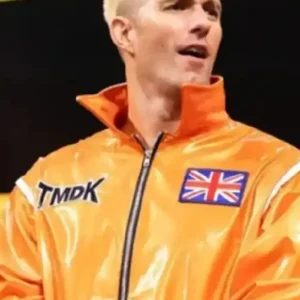 Zack Sabre Jr. AEW UK Flag Orange Bomber Jacket