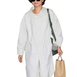 Zendaya JFK International Airport NYC 2026 Light Grey Coat