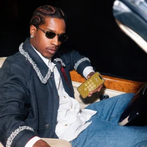 A$AP Rocky Fall and Winter Plaid Coat
