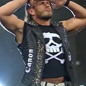 AEW Detroit 2026 The Motor City Machine Guns Alex Shelley Canon Leather Vest