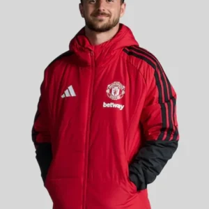 Adidas Manchester United 26 27 Red Long Coat