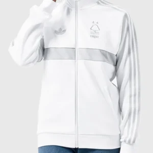 Adidas NFFC 26 27 White Walk-Out Zip-Up Track Jacket For Men and Women