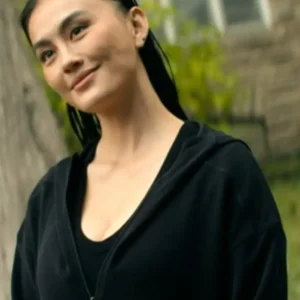 Agnez Mo TV Series Reacher S04 Lila Hoth Black Hooded Jacket