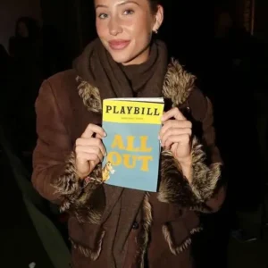 All Out Comedy About Ambition Alix Earle Brown Suede Jacket