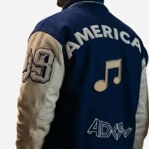 American Idol 2026 Luke Bryan Blue and White Letterman Varsity Jacket On Sale