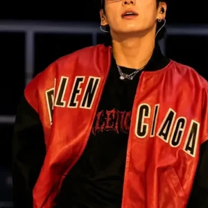 BTS Jungkook Balenciaga Red Jacket