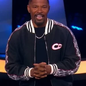 Beat Shazam 2026 Jamie Foxx Black Varsity Jacket